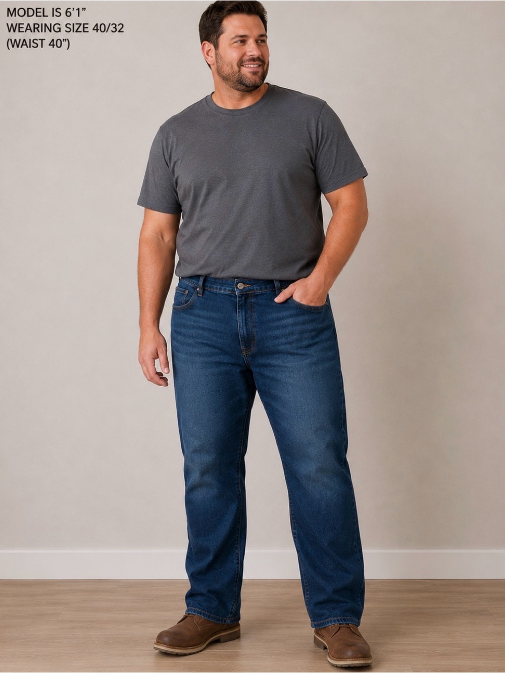 Lucky Brand Straight Leg Jeans in Dark Blue Wash